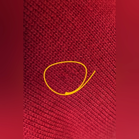 Tommy Hilfiger Women's Red Cotton Knit Pullover Sweater. Med - Picture 13 of 16